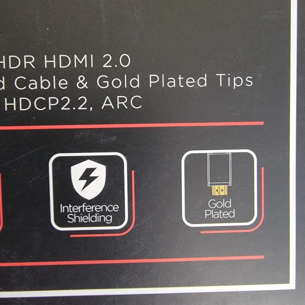 PowerBear Micro HDMI to HDMI Cable 4K UHD HDR HDMI 2.0 Gold Plated 60 hz New